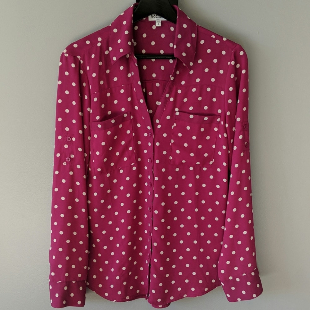 Express Slim Fit Portofino Shirt